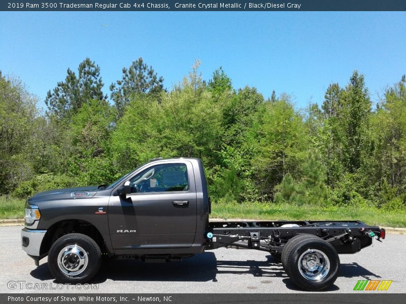 2019 3500 Tradesman Regular Cab 4x4 Chassis Granite Crystal Metallic
