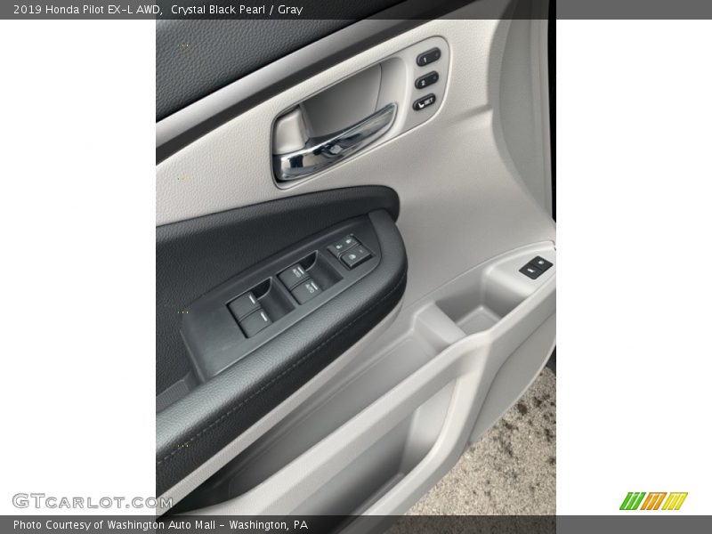 Crystal Black Pearl / Gray 2019 Honda Pilot EX-L AWD