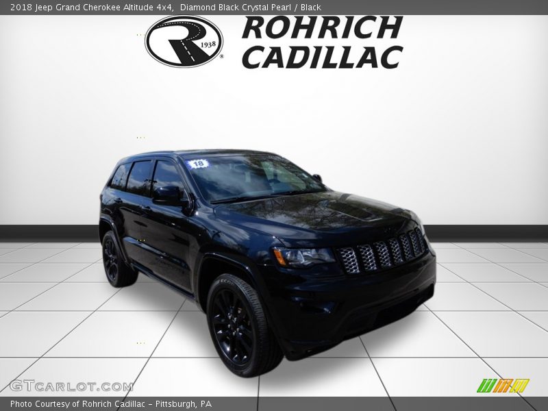 Diamond Black Crystal Pearl / Black 2018 Jeep Grand Cherokee Altitude 4x4