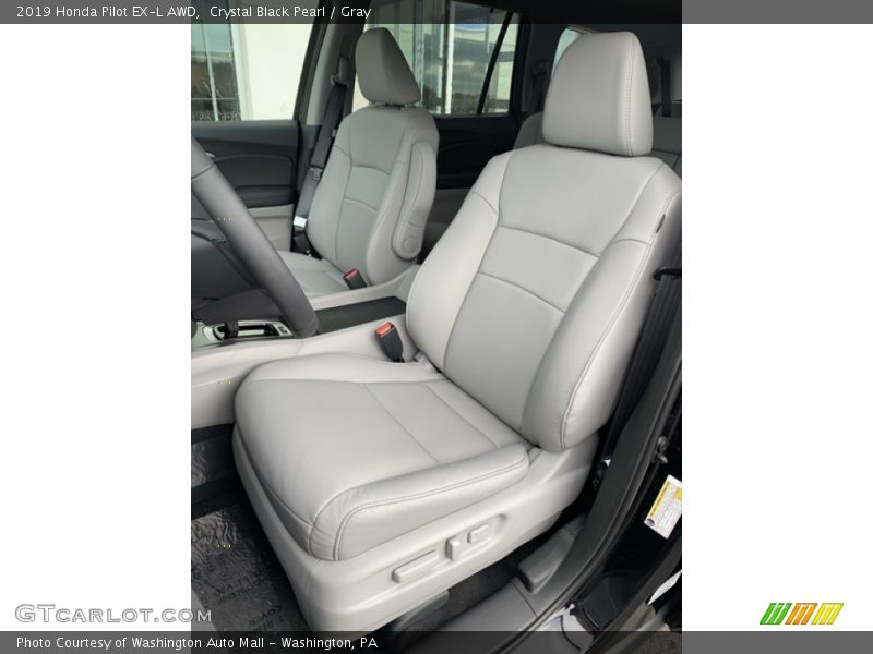 Crystal Black Pearl / Gray 2019 Honda Pilot EX-L AWD