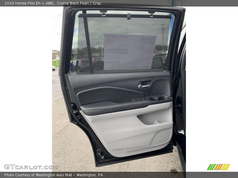 Crystal Black Pearl / Gray 2019 Honda Pilot EX-L AWD