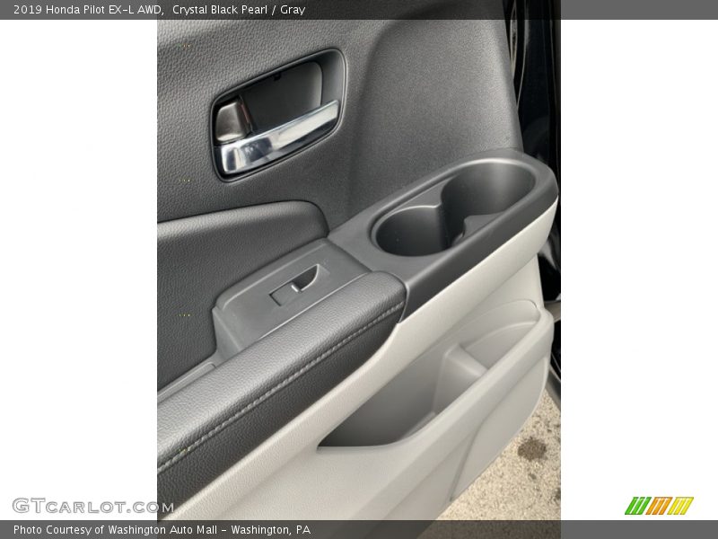 Crystal Black Pearl / Gray 2019 Honda Pilot EX-L AWD