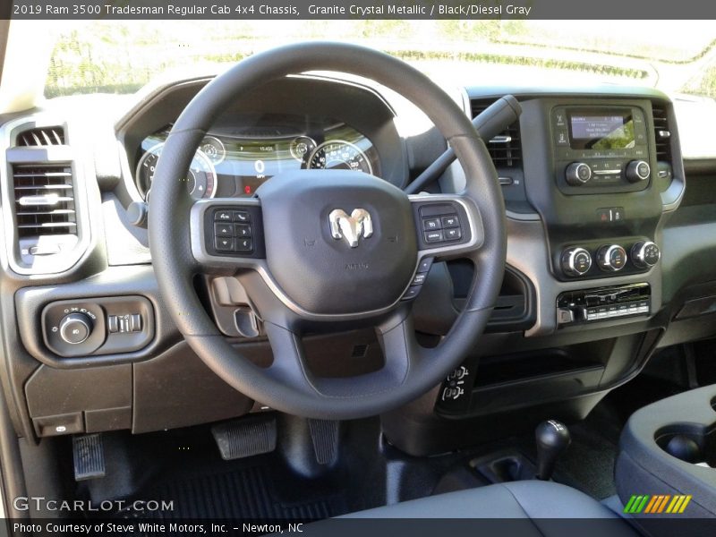  2019 3500 Tradesman Regular Cab 4x4 Chassis Steering Wheel