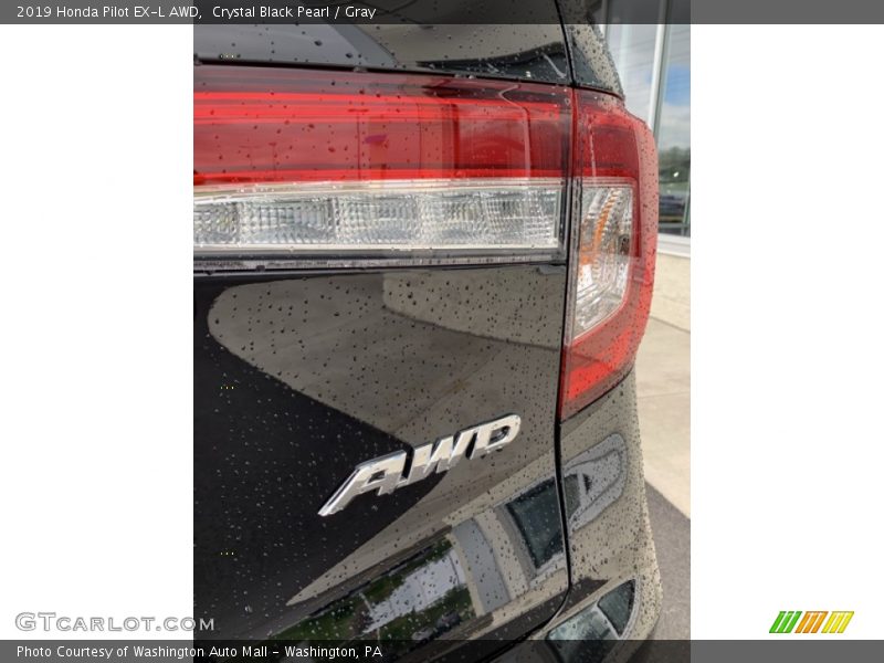 Crystal Black Pearl / Gray 2019 Honda Pilot EX-L AWD