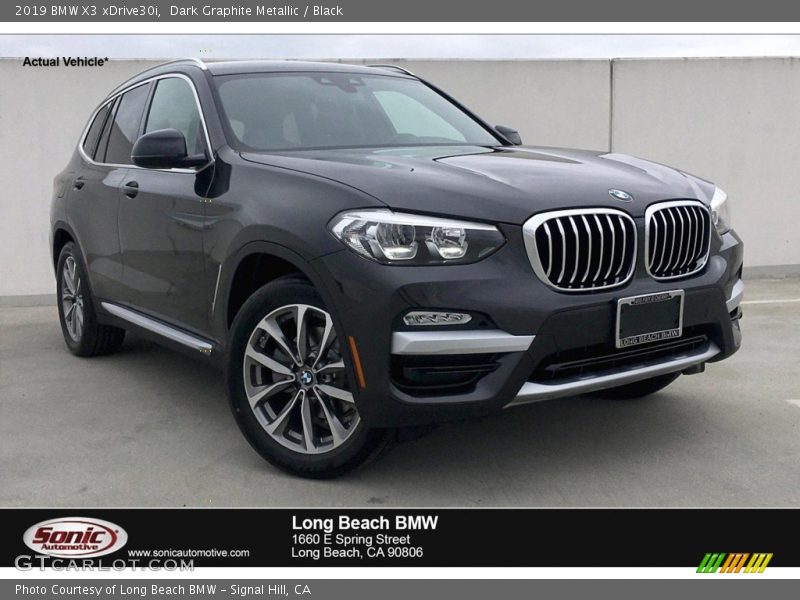 Dark Graphite Metallic / Black 2019 BMW X3 xDrive30i