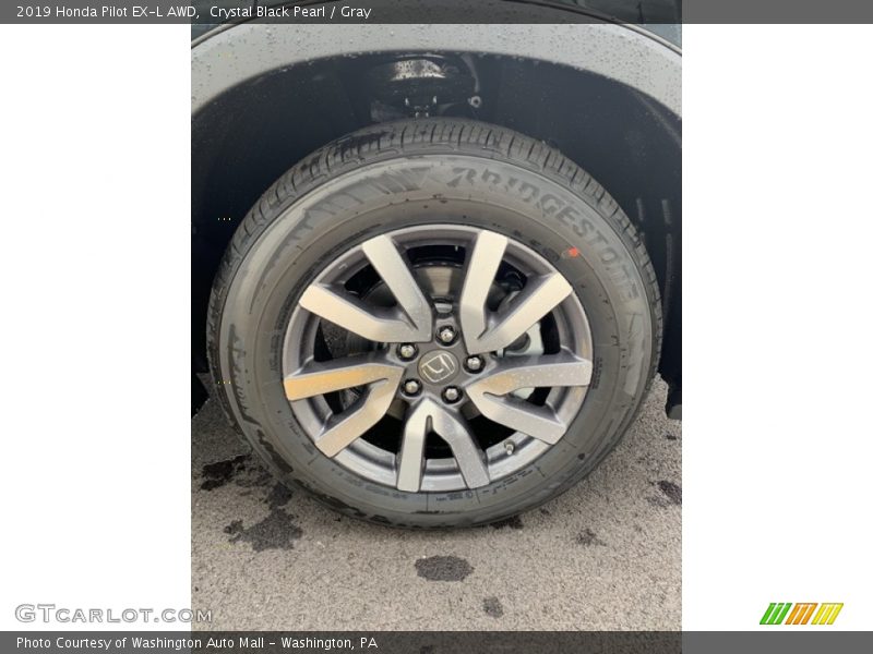 Crystal Black Pearl / Gray 2019 Honda Pilot EX-L AWD
