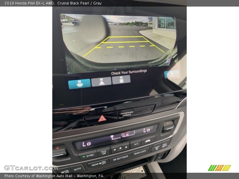 Crystal Black Pearl / Gray 2019 Honda Pilot EX-L AWD