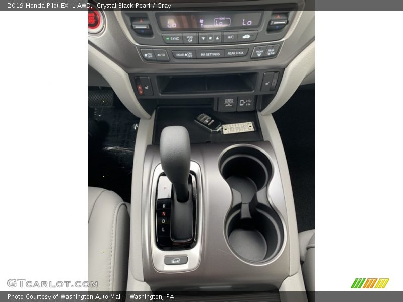Crystal Black Pearl / Gray 2019 Honda Pilot EX-L AWD