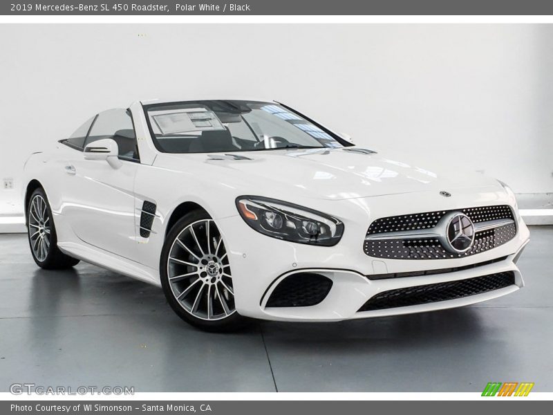 Polar White / Black 2019 Mercedes-Benz SL 450 Roadster