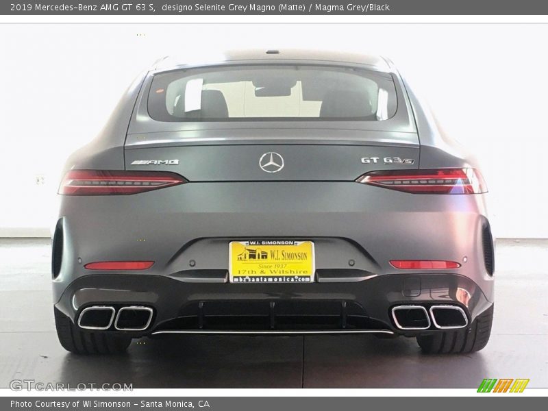 designo Selenite Grey Magno (Matte) / Magma Grey/Black 2019 Mercedes-Benz AMG GT 63 S