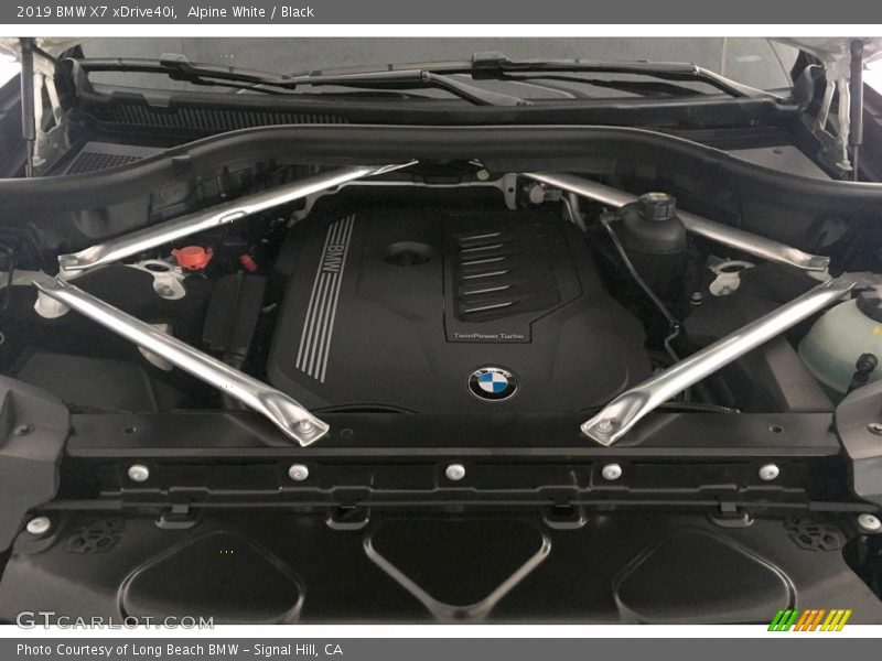Alpine White / Black 2019 BMW X7 xDrive40i