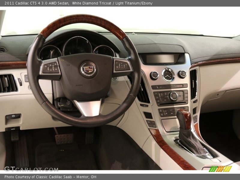 White Diamond Tricoat / Light Titanium/Ebony 2011 Cadillac CTS 4 3.0 AWD Sedan