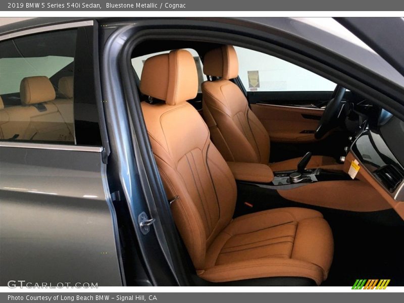 Bluestone Metallic / Cognac 2019 BMW 5 Series 540i Sedan