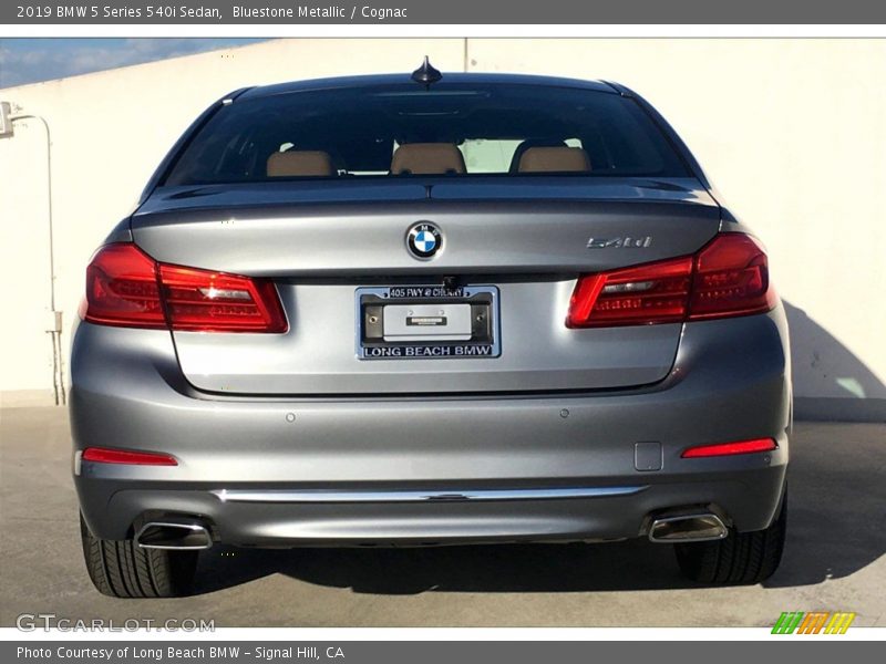 Bluestone Metallic / Cognac 2019 BMW 5 Series 540i Sedan