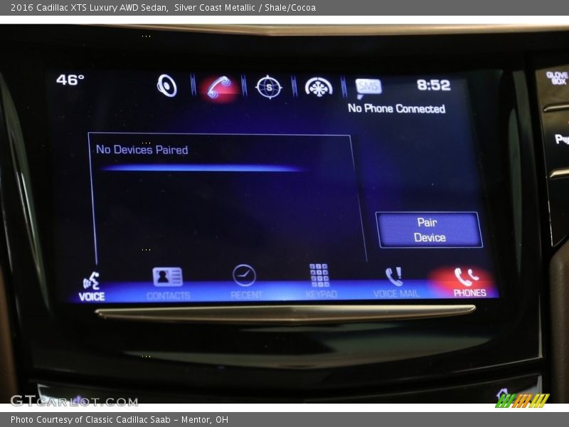 Silver Coast Metallic / Shale/Cocoa 2016 Cadillac XTS Luxury AWD Sedan