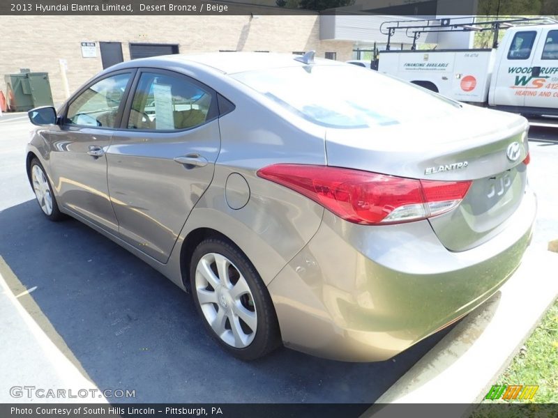 Desert Bronze / Beige 2013 Hyundai Elantra Limited