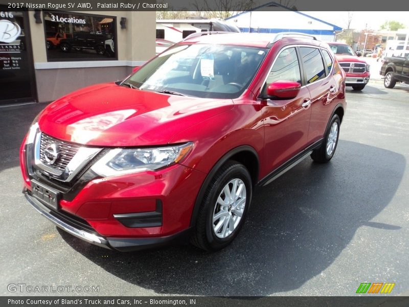 Palatial Ruby / Charcoal 2017 Nissan Rogue SV AWD