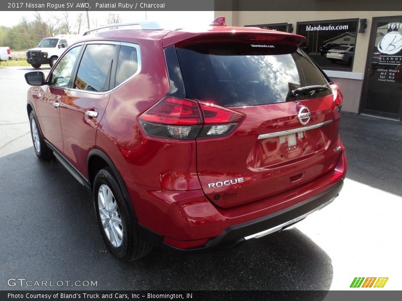 Palatial Ruby / Charcoal 2017 Nissan Rogue SV AWD