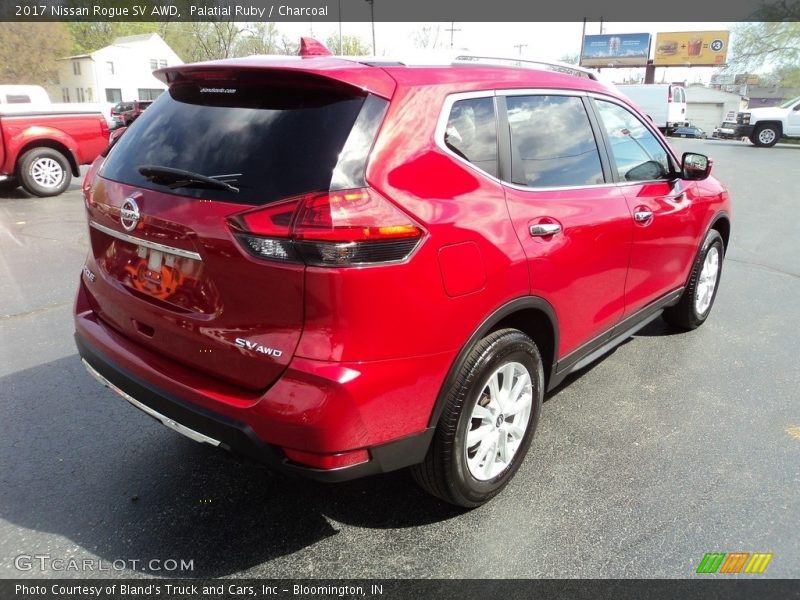 Palatial Ruby / Charcoal 2017 Nissan Rogue SV AWD