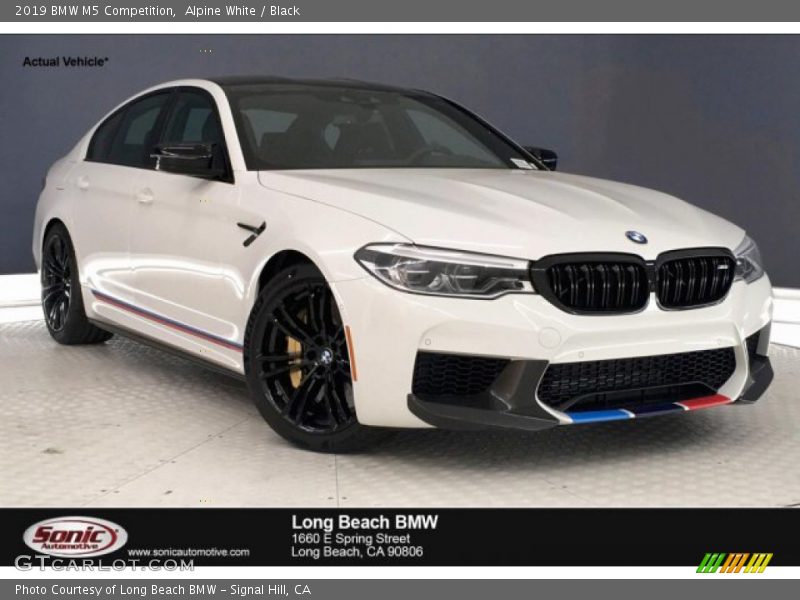Alpine White / Black 2019 BMW M5 Competition