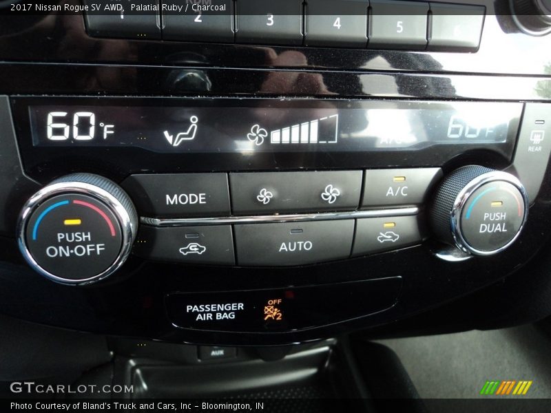Palatial Ruby / Charcoal 2017 Nissan Rogue SV AWD