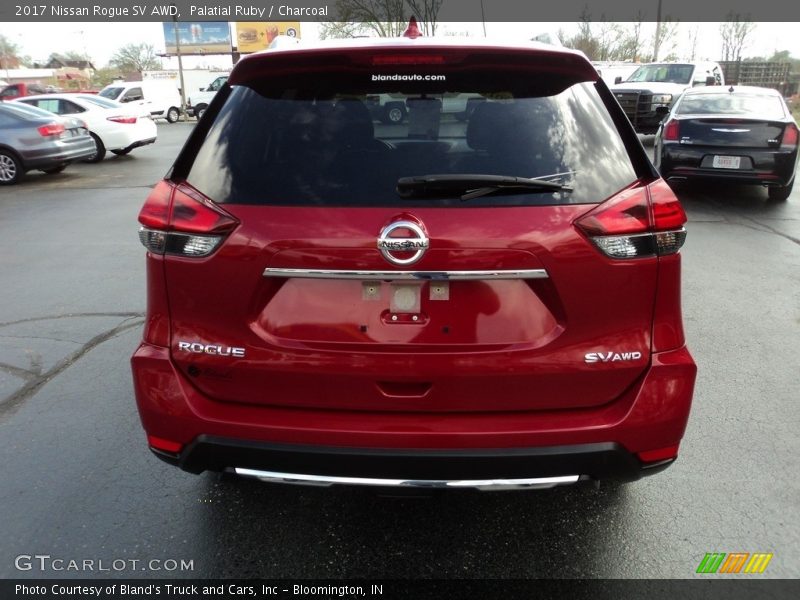 Palatial Ruby / Charcoal 2017 Nissan Rogue SV AWD
