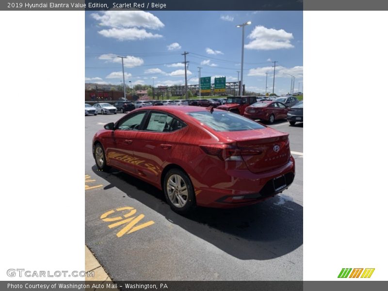 Scarlet Red / Beige 2019 Hyundai Elantra Value Edition