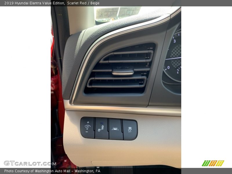Scarlet Red / Beige 2019 Hyundai Elantra Value Edition