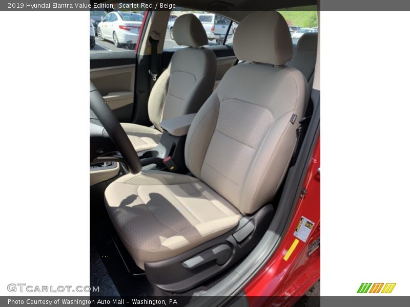 Scarlet Red / Beige 2019 Hyundai Elantra Value Edition
