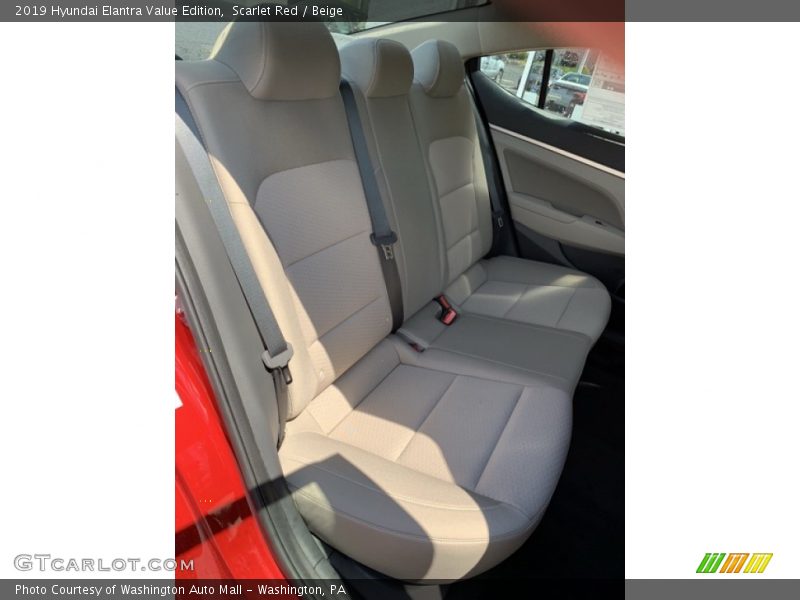 Scarlet Red / Beige 2019 Hyundai Elantra Value Edition