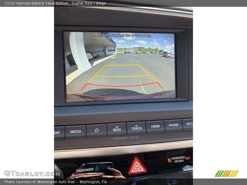 Scarlet Red / Beige 2019 Hyundai Elantra Value Edition