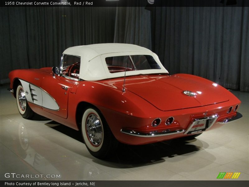 Red / Red 1958 Chevrolet Corvette Convertible