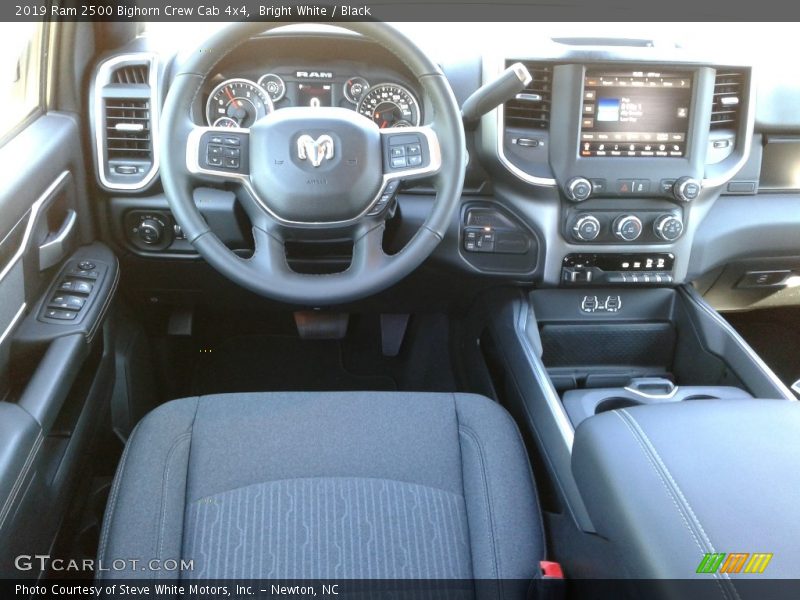 Bright White / Black 2019 Ram 2500 Bighorn Crew Cab 4x4