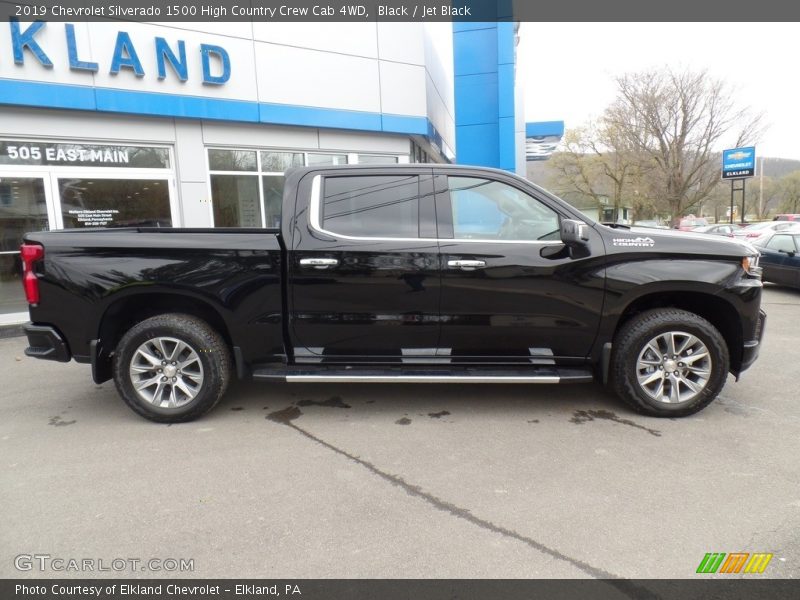 Black / Jet Black 2019 Chevrolet Silverado 1500 High Country Crew Cab 4WD