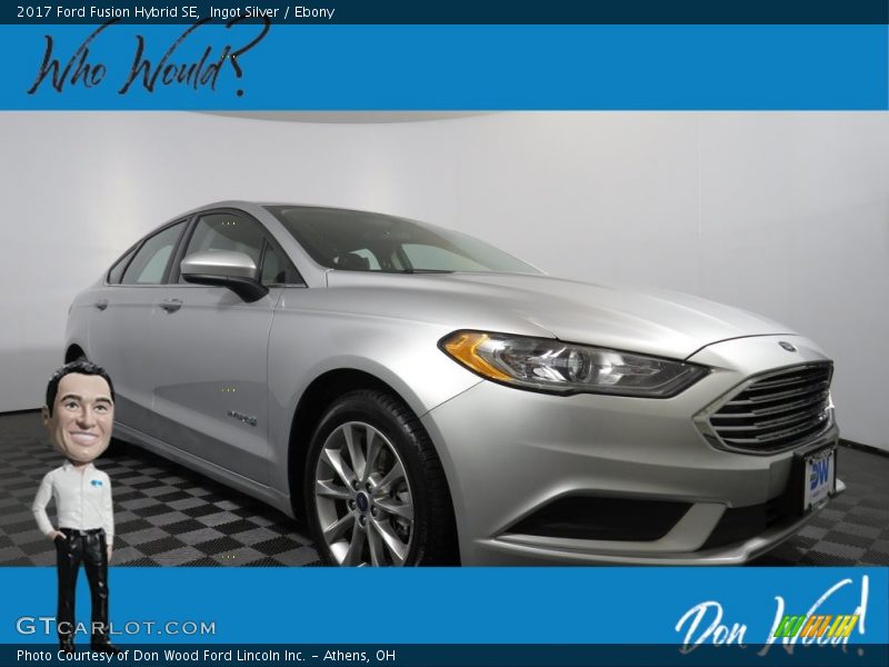 Ingot Silver / Ebony 2017 Ford Fusion Hybrid SE