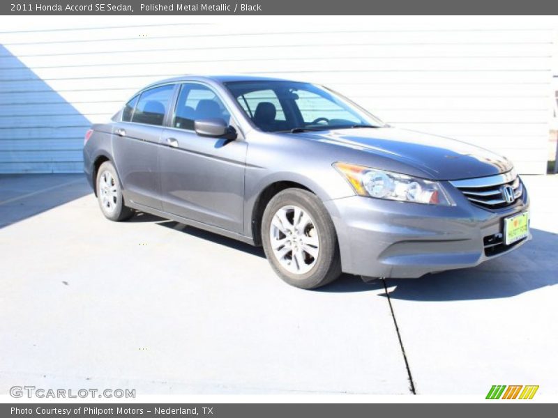 Polished Metal Metallic / Black 2011 Honda Accord SE Sedan