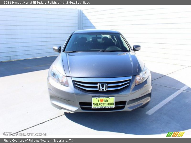 Polished Metal Metallic / Black 2011 Honda Accord SE Sedan