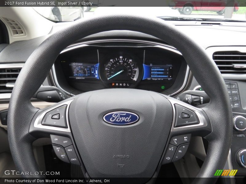 Ingot Silver / Ebony 2017 Ford Fusion Hybrid SE