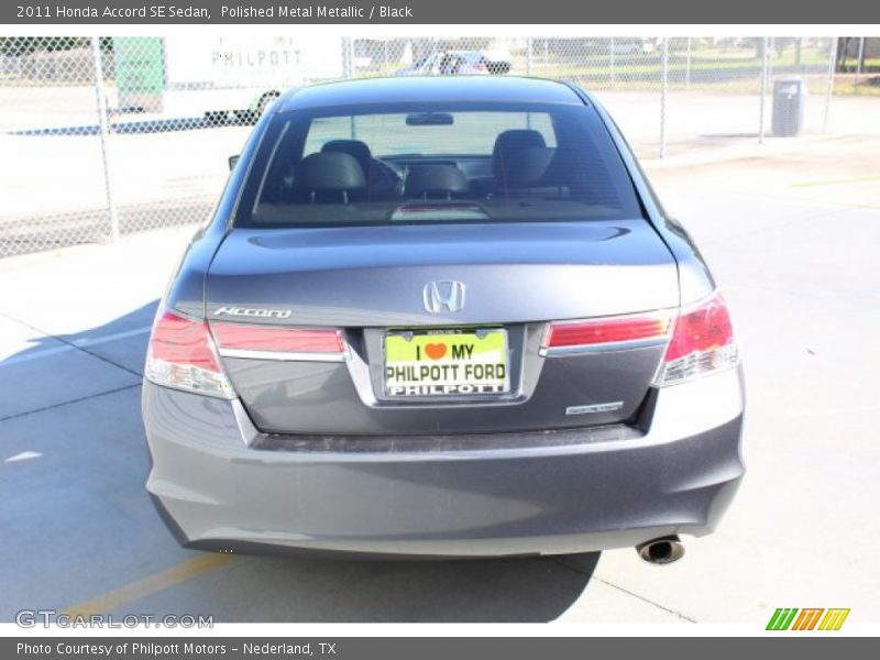 Polished Metal Metallic / Black 2011 Honda Accord SE Sedan