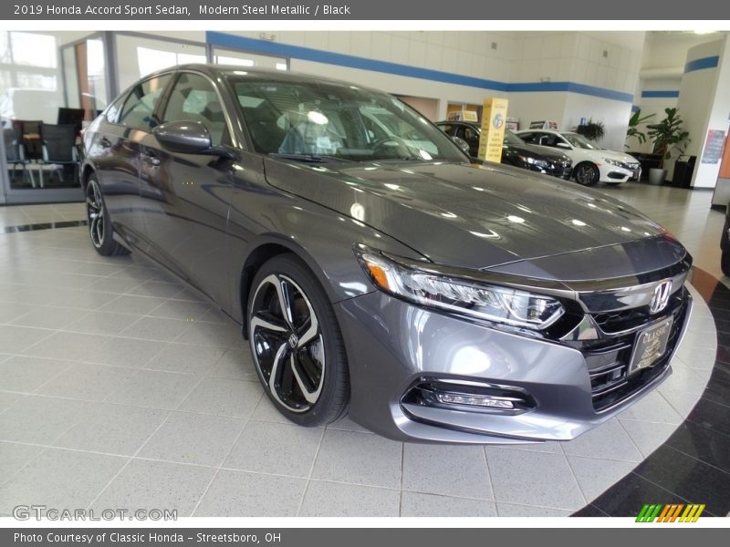 Modern Steel Metallic / Black 2019 Honda Accord Sport Sedan