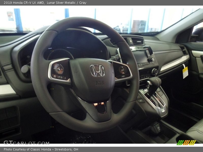Lunar Silver Metallic / Gray 2019 Honda CR-V LX AWD