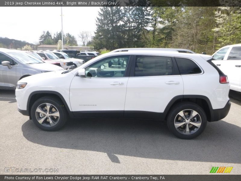 Bright White / Black/Ski Grey 2019 Jeep Cherokee Limited 4x4