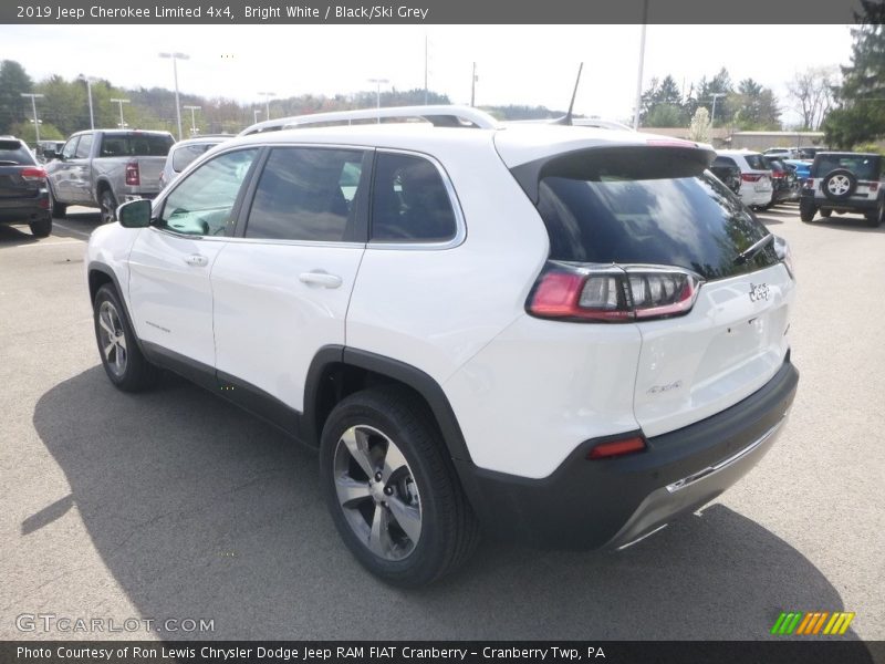 Bright White / Black/Ski Grey 2019 Jeep Cherokee Limited 4x4
