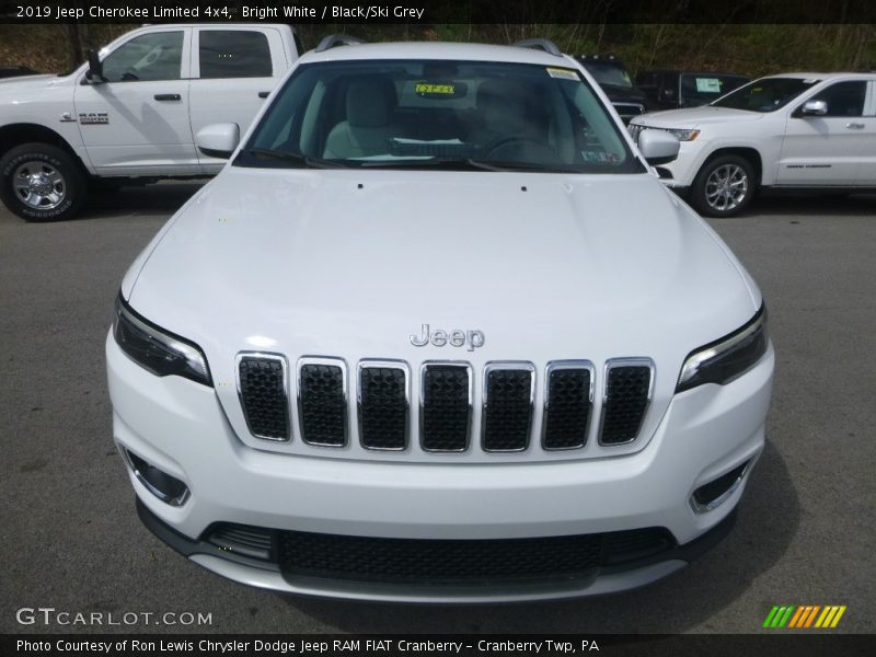 Bright White / Black/Ski Grey 2019 Jeep Cherokee Limited 4x4