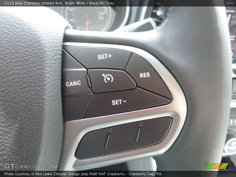 Bright White / Black/Ski Grey 2019 Jeep Cherokee Limited 4x4