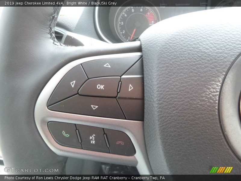 Bright White / Black/Ski Grey 2019 Jeep Cherokee Limited 4x4