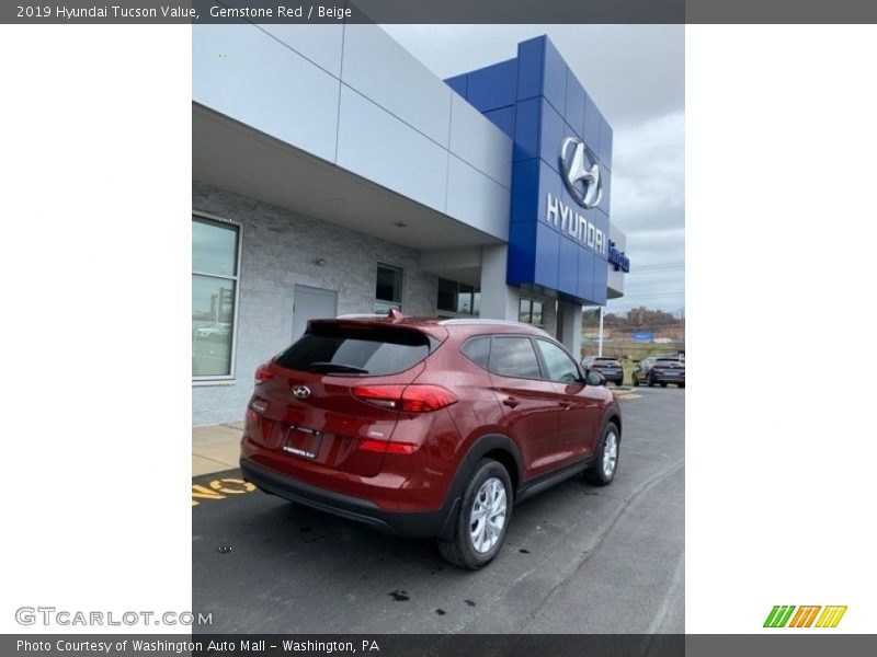Gemstone Red / Beige 2019 Hyundai Tucson Value
