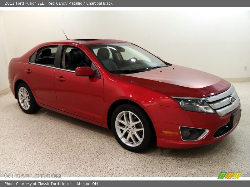 Red Candy Metallic / Charcoal Black 2012 Ford Fusion SEL