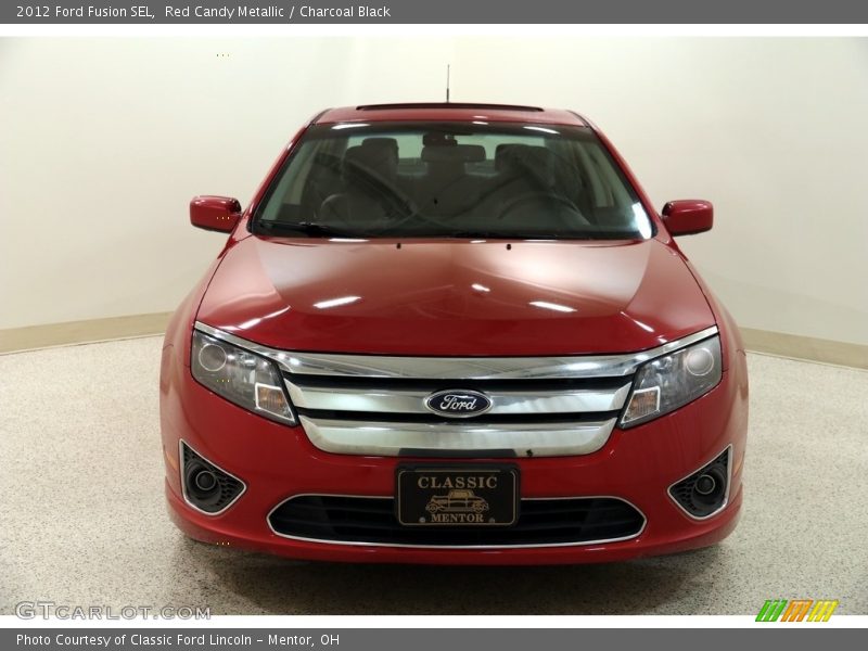 Red Candy Metallic / Charcoal Black 2012 Ford Fusion SEL
