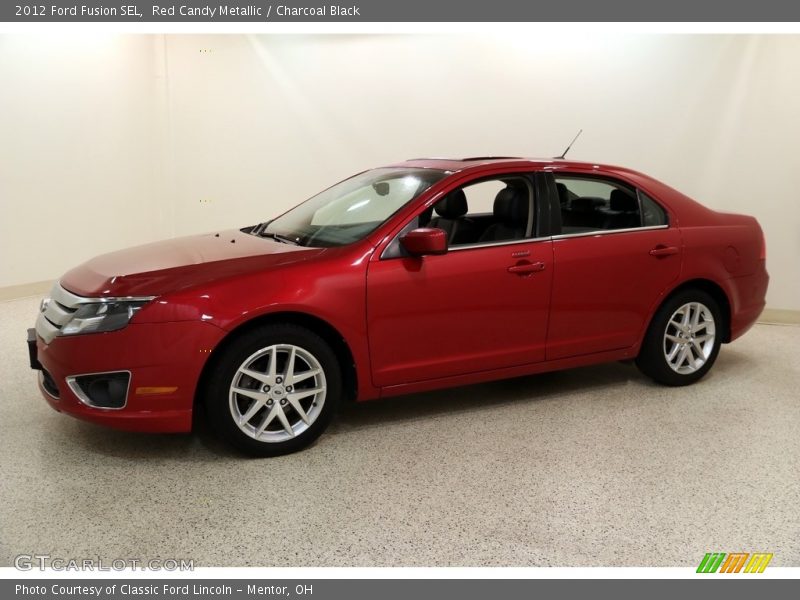Red Candy Metallic / Charcoal Black 2012 Ford Fusion SEL